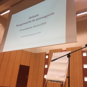 Debata „Reagowanie to pomaganie” - 28 listopada 2019 r.