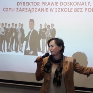 Szkolenie "Dyrektor prawie doskonały, czyli zarządzanie w szkole bez porażek" z Panią Agatą Jędrysko